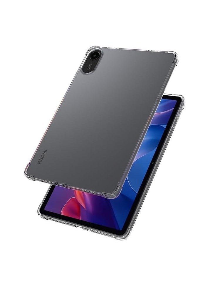 حافظة شفافة متوافقة مع جهاز Redmi Pad 2 (11 بوصة) 2025 - حماية مرنة ناعمة ودائمة من السيليكون المطاطي TPU للجزء الخلفي - Image 2